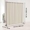 Polyester Fabric Carbon Steel Room Divider with Wheels & Privacy Curtain